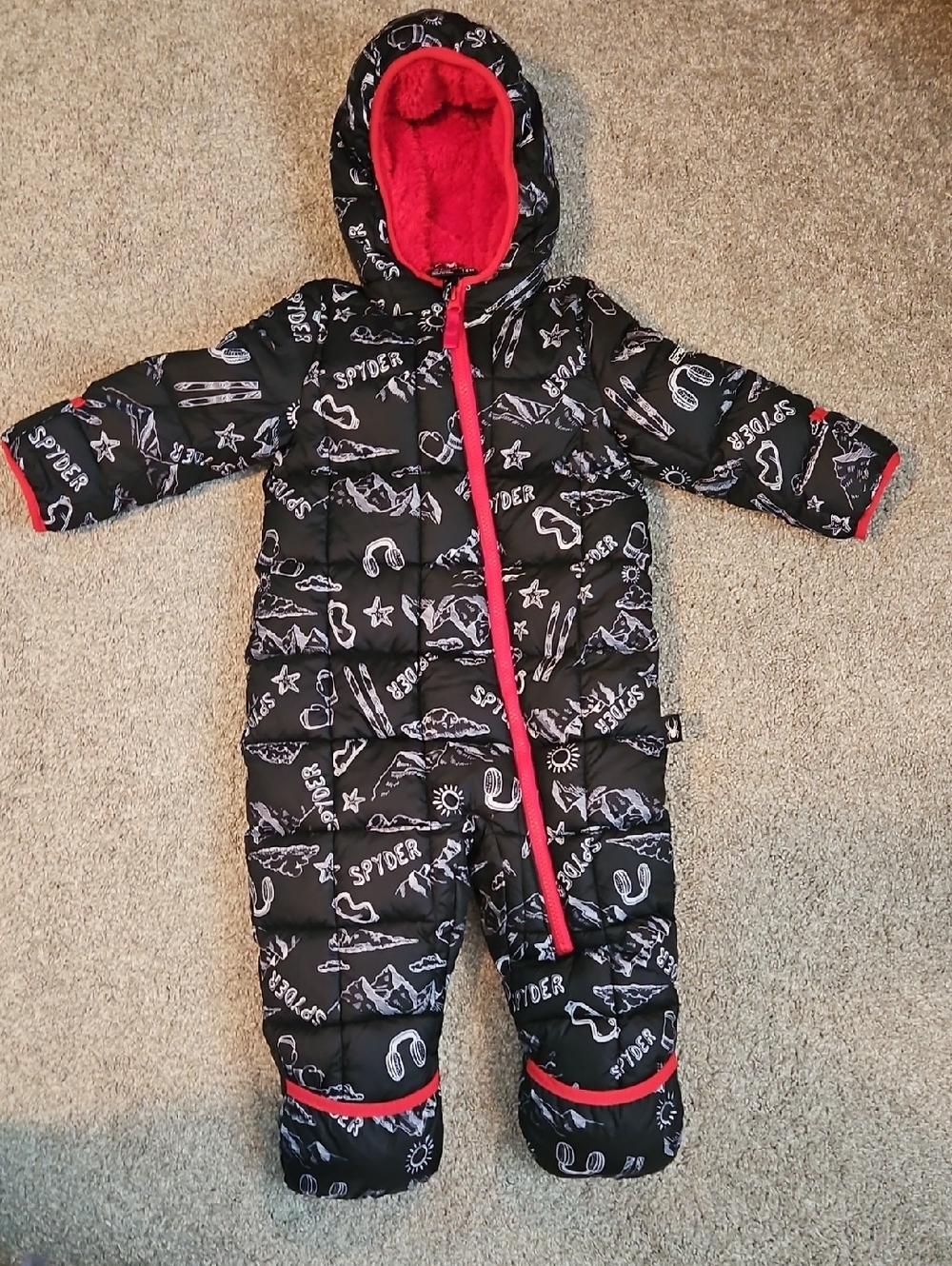 Spyder Snowsuit 18 Months Winter Snowsuit Black Red Never Worn